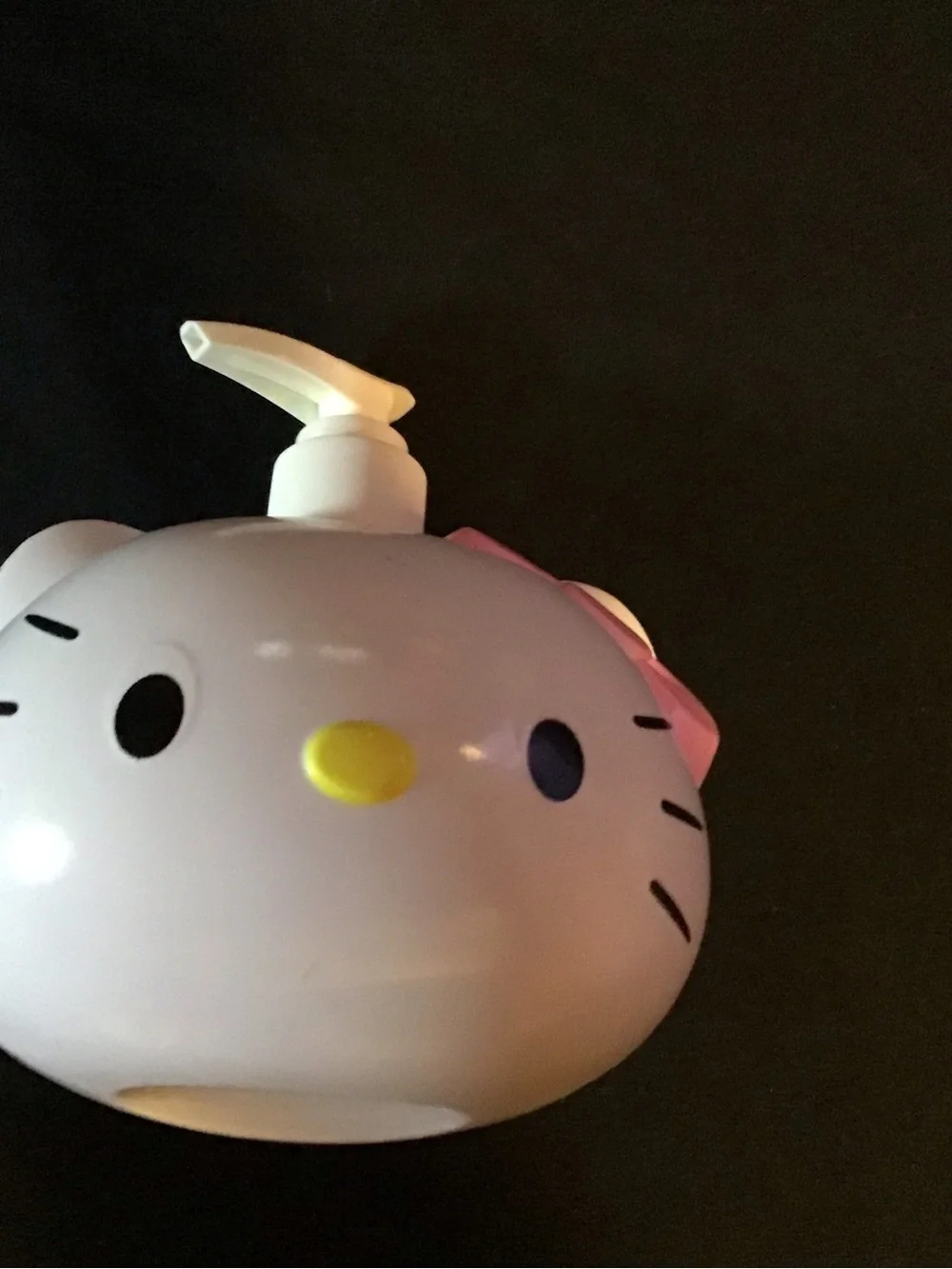White and Pink Kids Bath Soap Dispenser - Cute Character Design